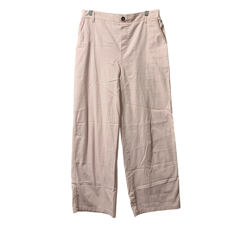 Wild Fable Pink Wide Leg High Rise Cotton Pants Womens Medium VN1973322